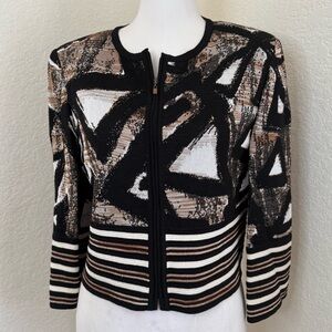 St. John Bolero Geometric‎ Jacket 8